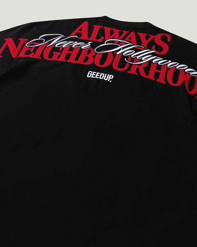 Always Neighbourhood Tee - Black/Red - Image 3