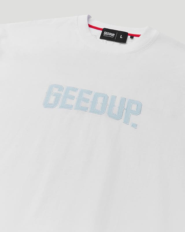 Always Neighbourhood Tee - White/Baby Blue - Image 4