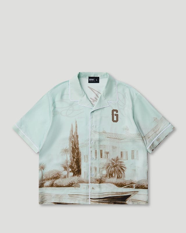 C.D.G Silk Shirt Pastel Mint - Image 2