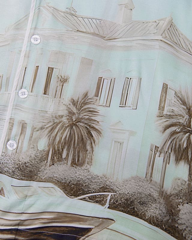 C.D.G Silk Shirt Pastel Mint - Image 5