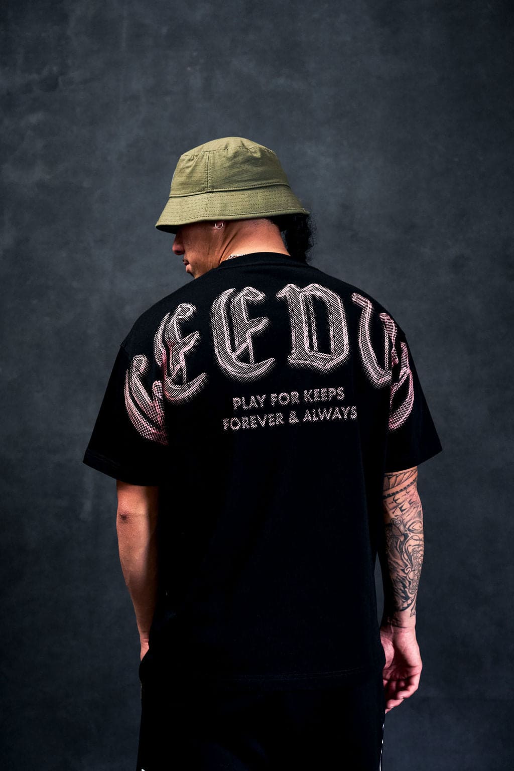 Chrome T-Shirt Black/Rose - Image 2
