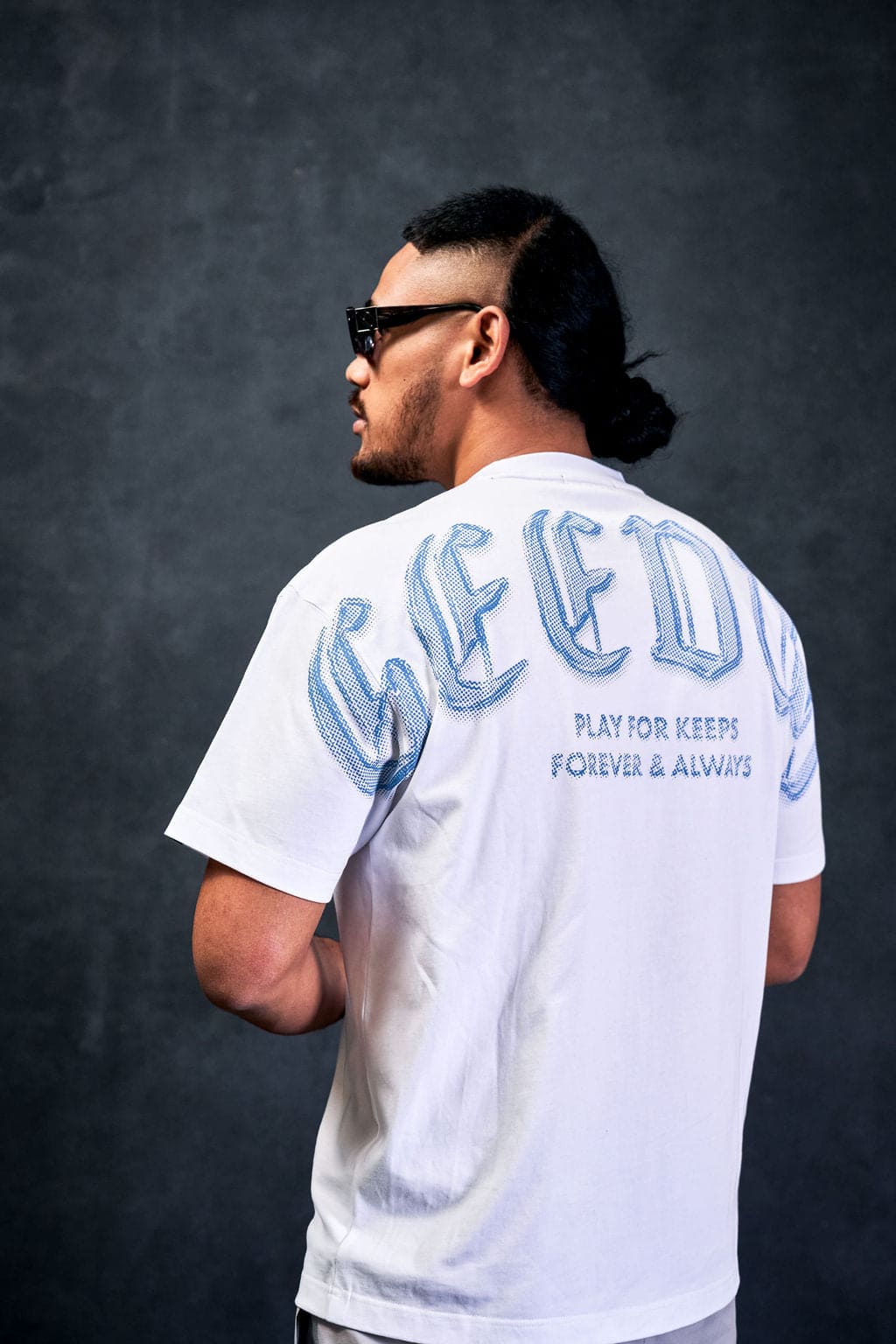 Chrome T-Shirt White/Cool Blue - Image 2