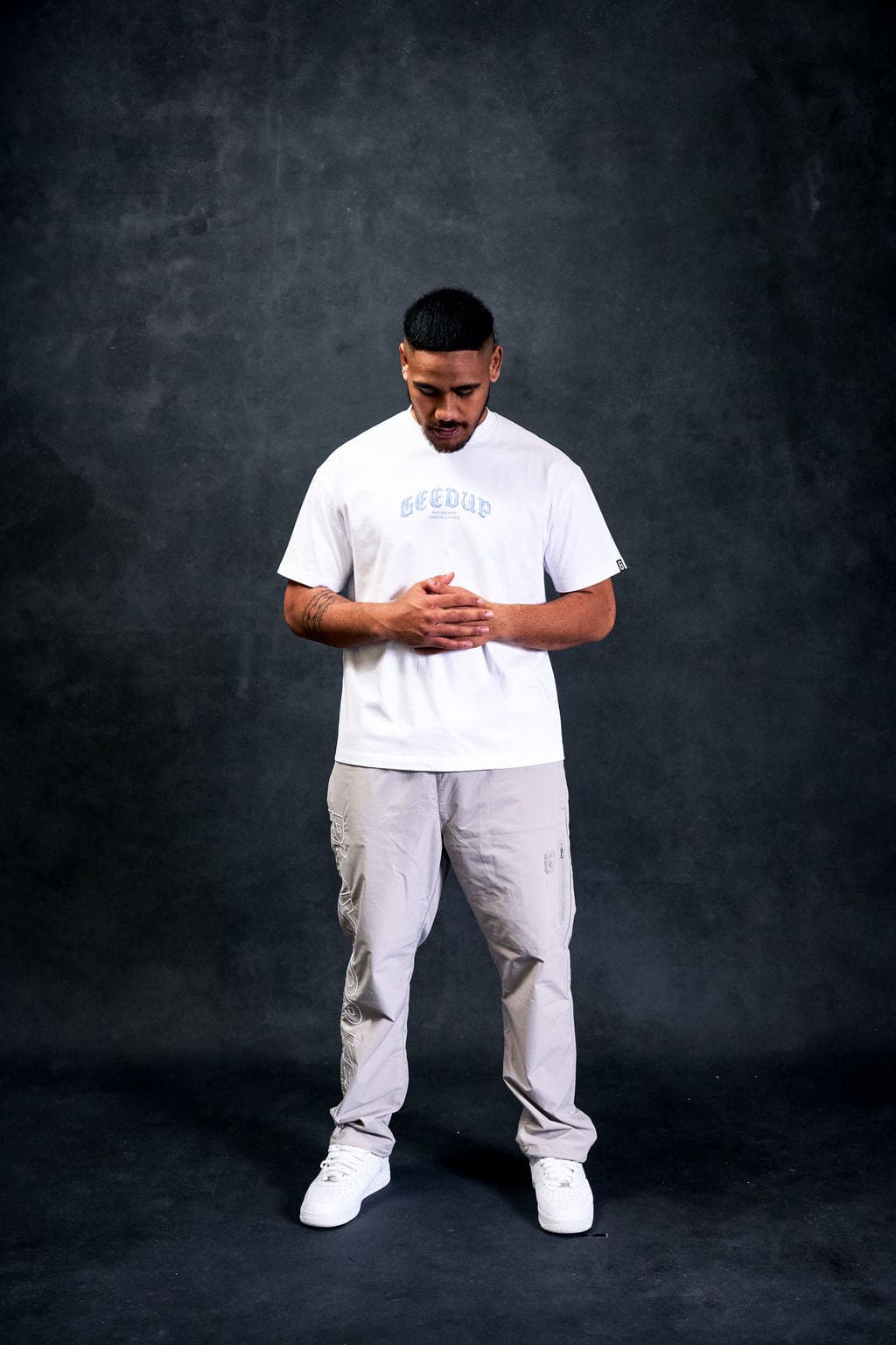 Chrome T-Shirt White/Cool Blue - Image 3