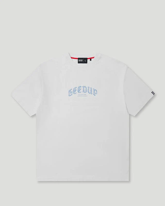Chrome T-Shirt White/Cool Blue - Image 4