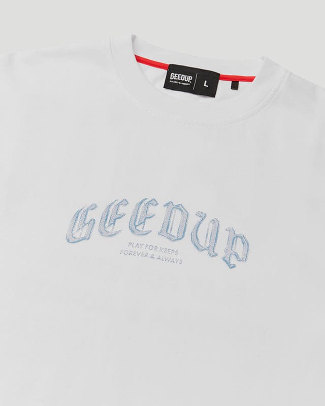 Chrome T-Shirt White/Cool Blue - Image 5