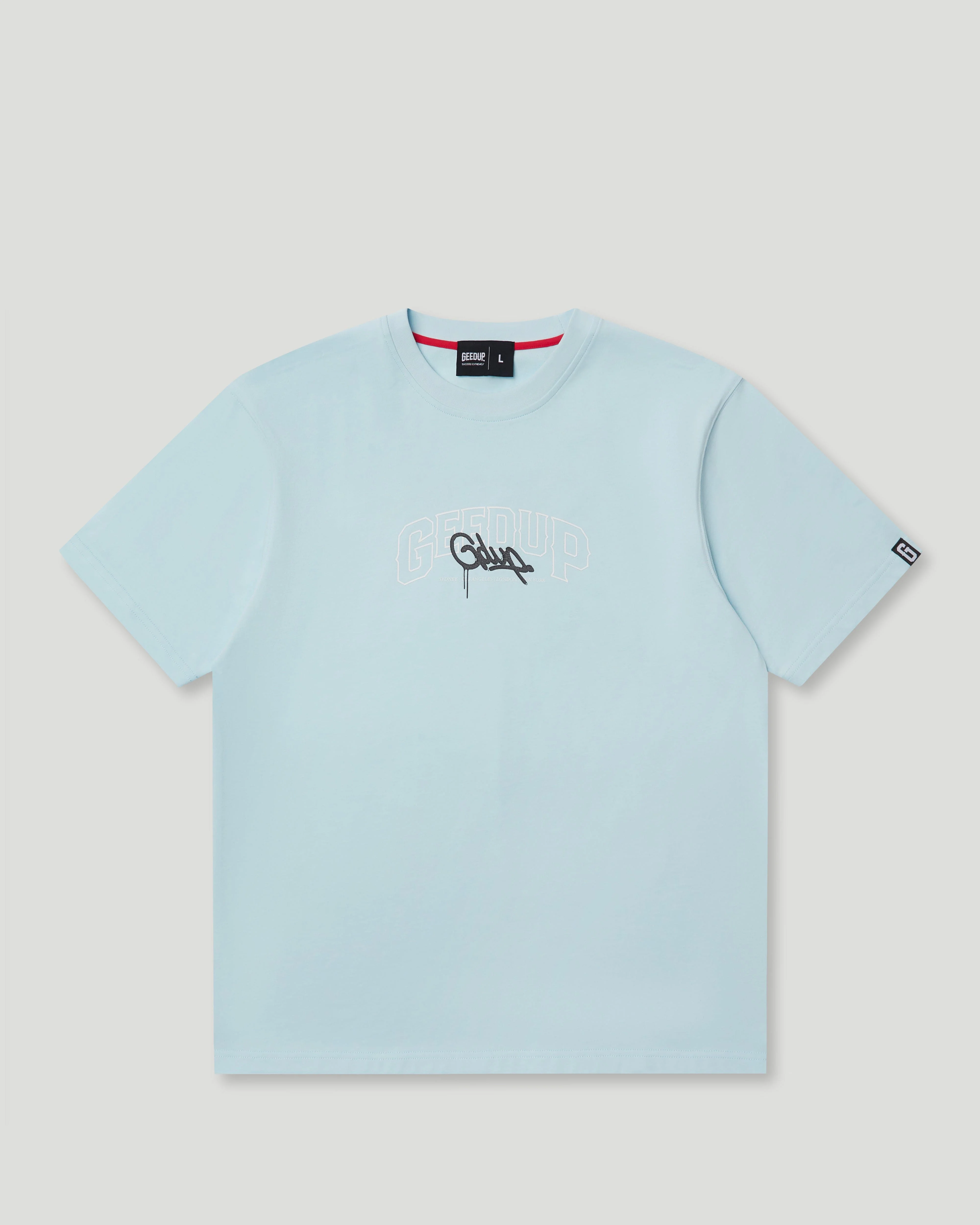 Core Handstyle T-Shirt Cool Blue/Black - Image 3