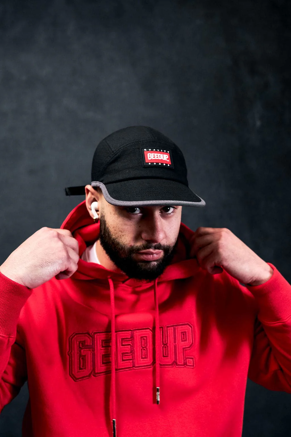 Core Logo Ripstop 5 Panel Hat Black - Image 2
