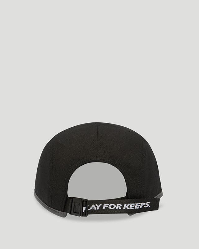 Core Logo Ripstop 5 Panel Hat Black - Image 3