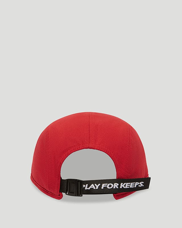 Core Logo Ripstop 5 Panel Hat Red - Image 3