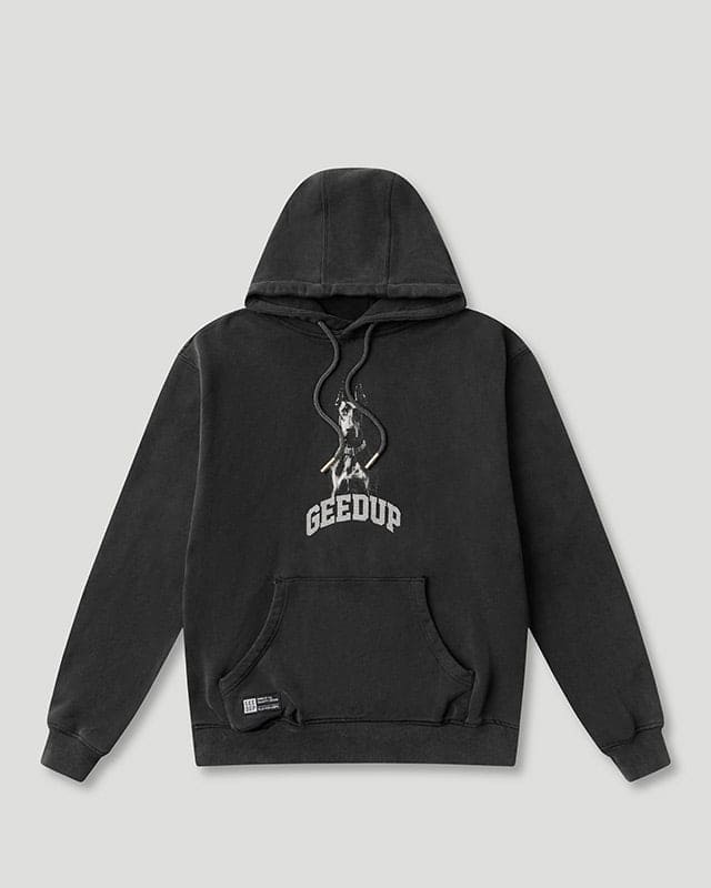 Dobermann Hoodie Washed Black - Image 3