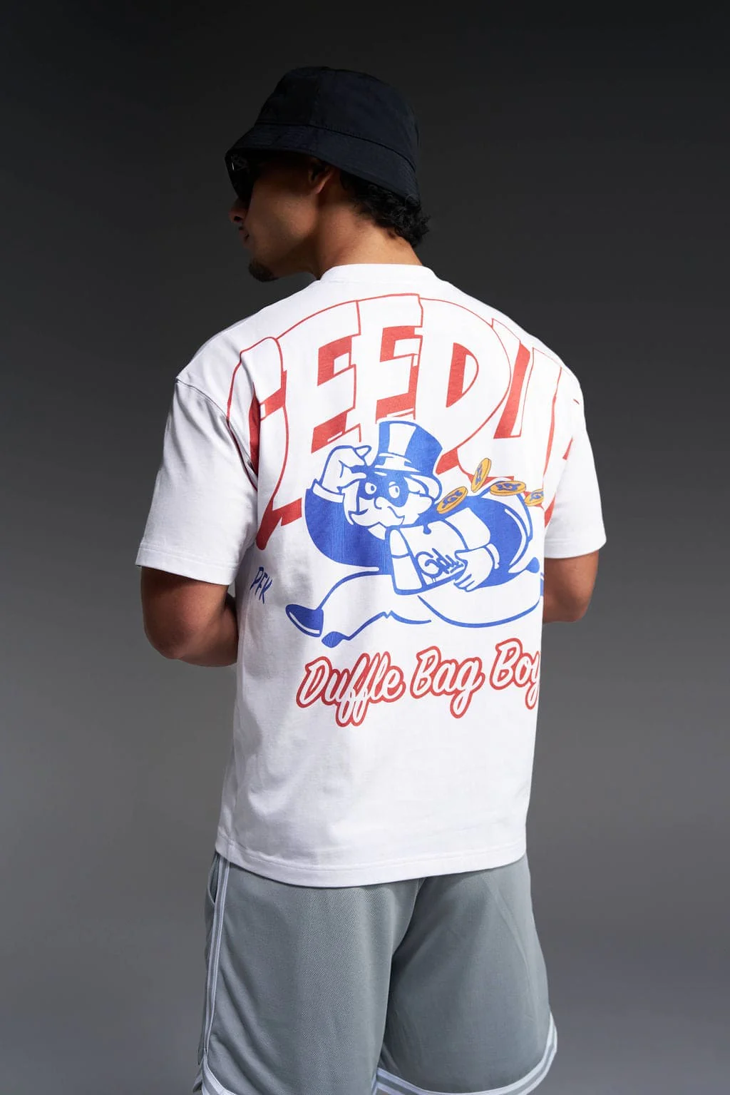 Duffle Bag Boys T-Shirt White/Red/Blue - Image 3