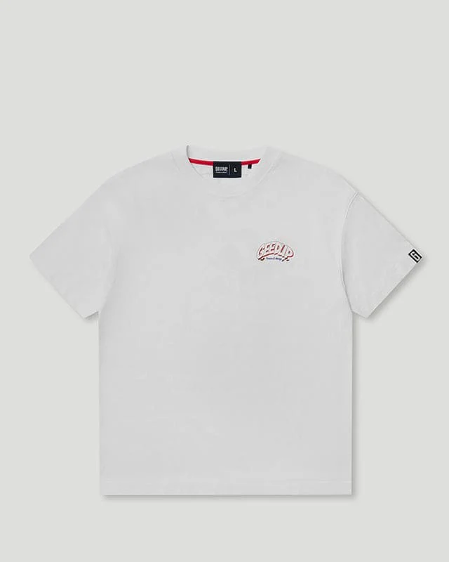 Duffle Bag Boys T-Shirt White/Red/Blue - Image 4