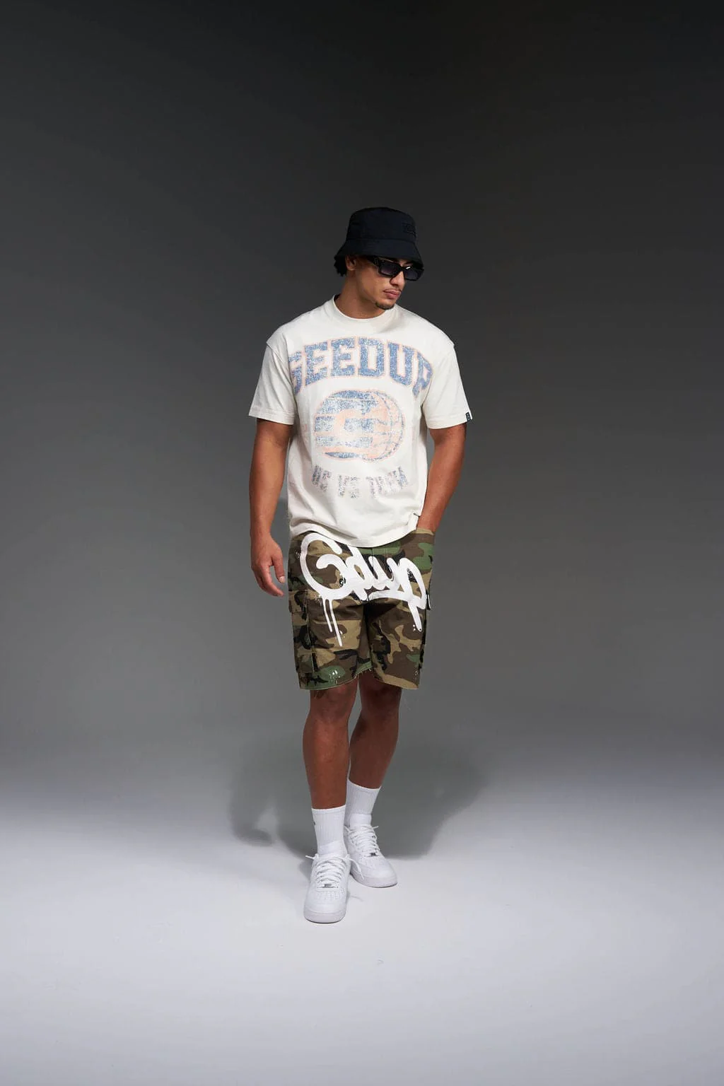 G-Ball T-Shirt Off White/Purple - Image 2