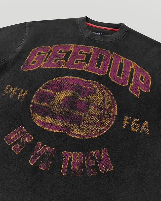 G-Ball T-Shirt Washed Black/Purple - Image 4