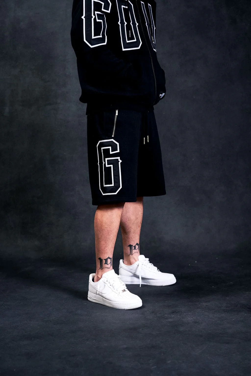 G.D.U.P Shorts Black/White - Image 2