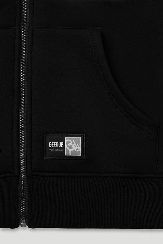 G.D.U.P Zip Hoodie Black/Cool Blue - Image 3