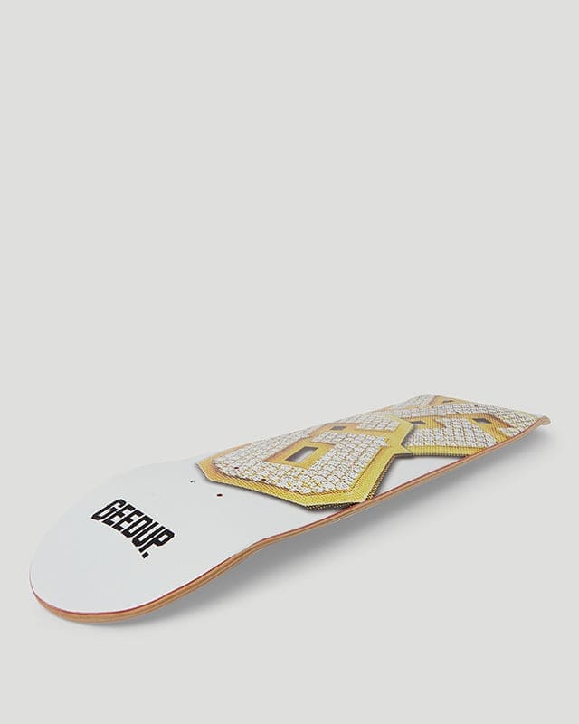G Pendant Skateboard Deck White - Image 2