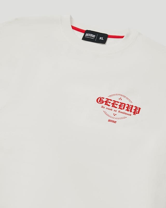 Garment Co. T-Shirt White/Red - Image 3