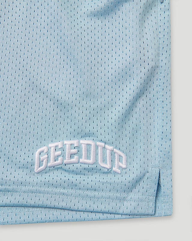 TEAM LOGO Mesh Shorts Cool Blue - Image 3