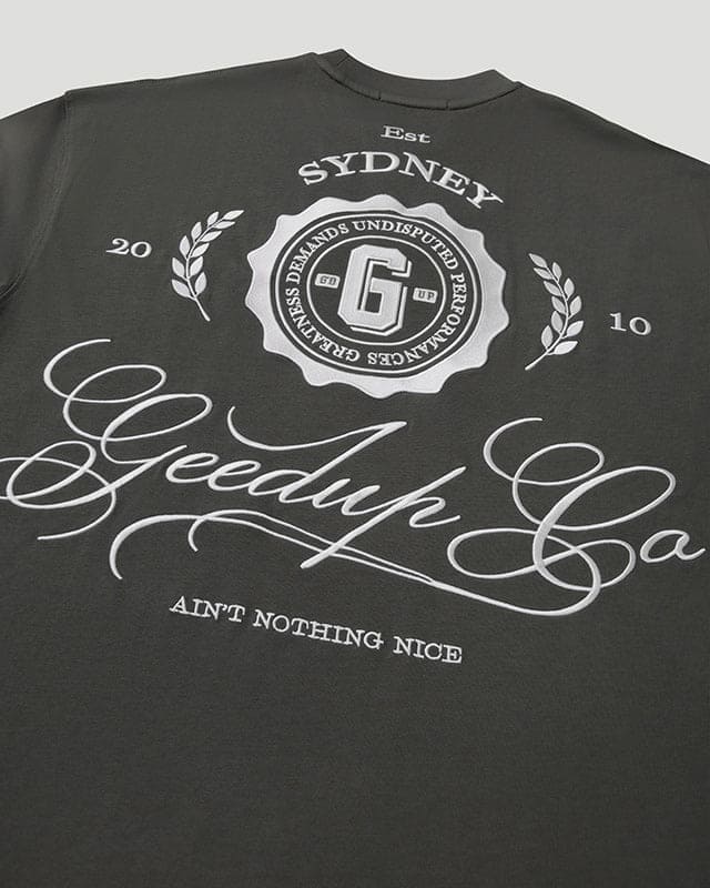 Geedup Co. Cursive T-Shirt Soft Black - Image 6