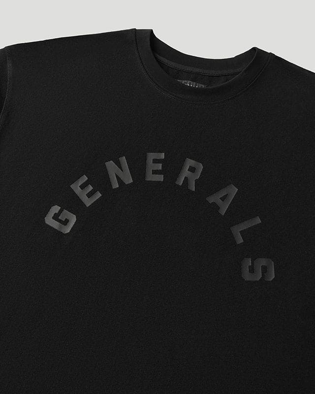 Generals Classic Fit Longsleeve T-Shirt Jet Black - Image 5