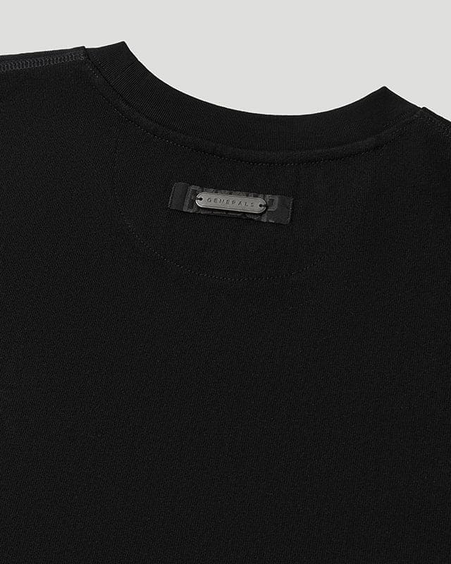 Generals Classic Fit Longsleeve T-Shirt Jet Black - Image 6