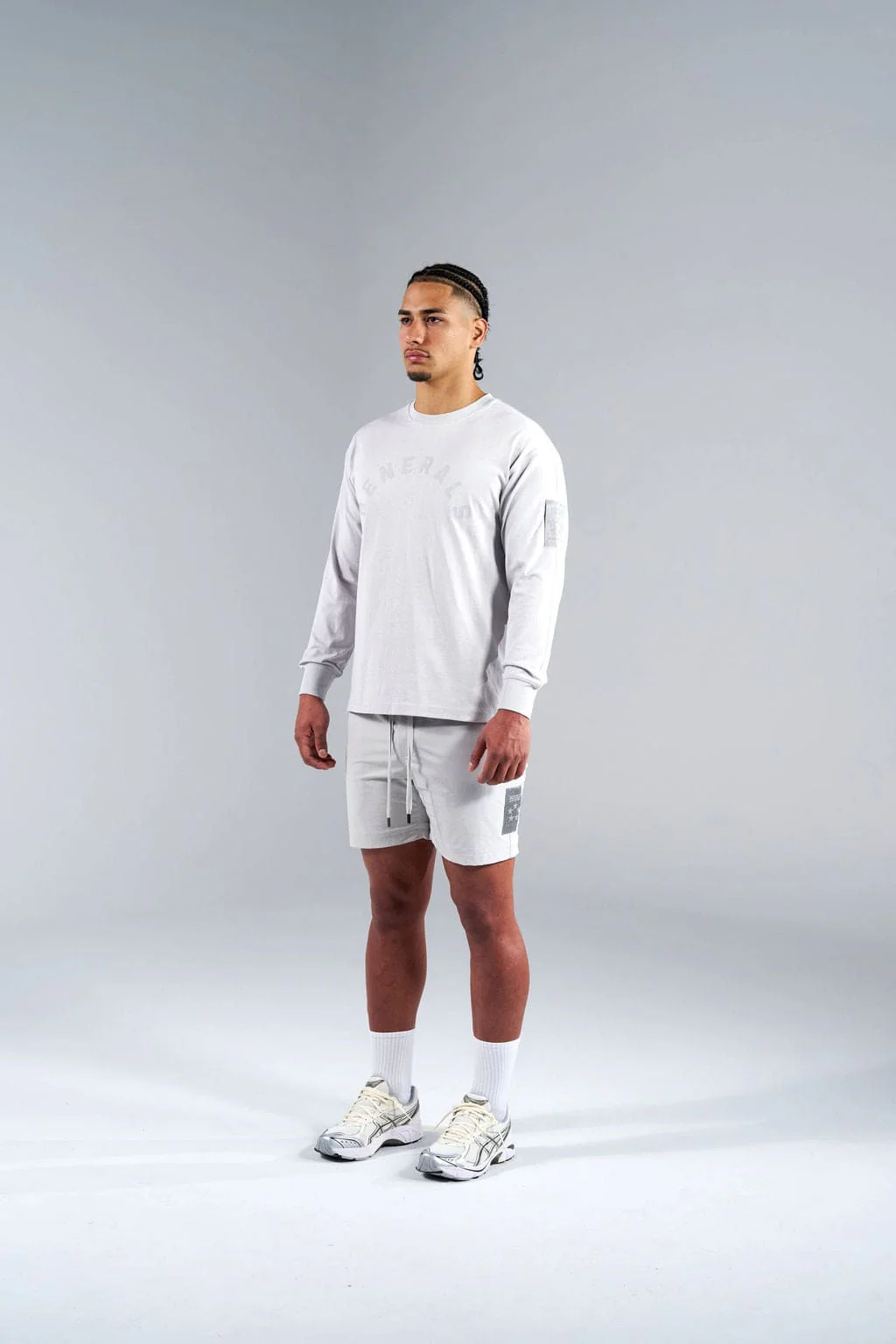 Generals Classic Fit Longsleeve T-Shirt Nimbus Cloud - Image 3