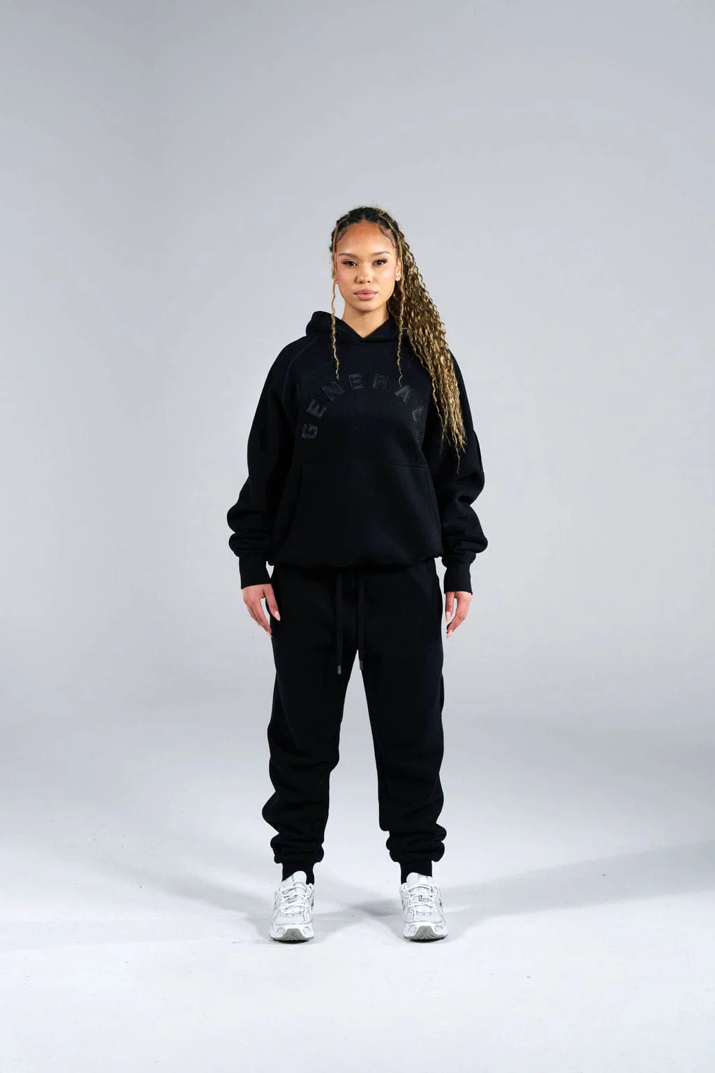 Generals Classic Fit Raglan Hoodie Jet Black - Image 3