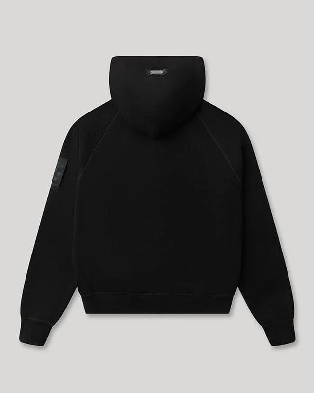 Generals Classic Fit Raglan Hoodie Jet Black - Image 6