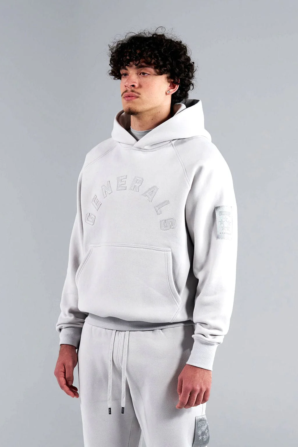 Generals Classic Fit Raglan Hoodie Nimbus Cloud - Image 3