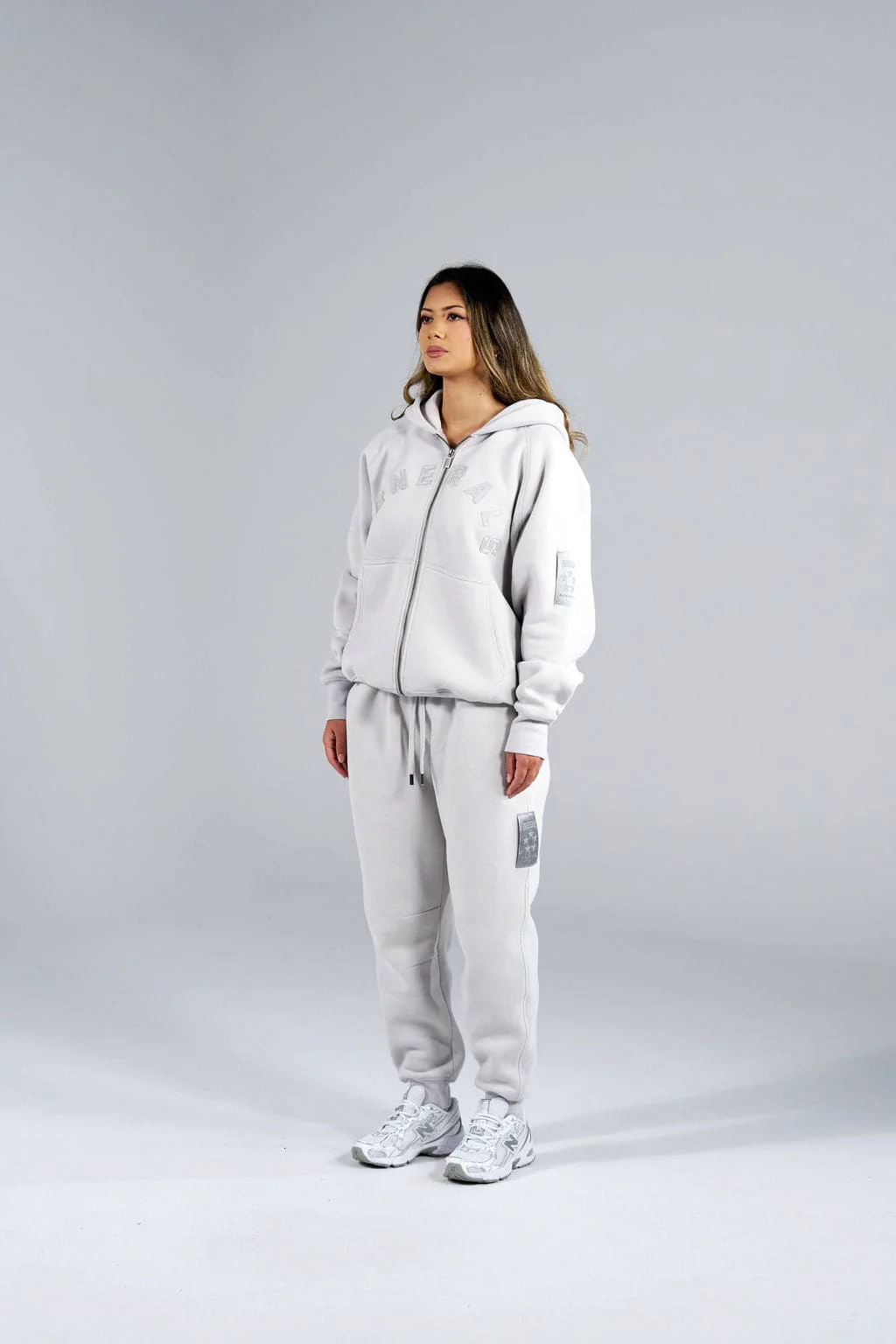 Generals Classic Fit Raglan Zip Hoodie Nimbus Cloud - Image 3