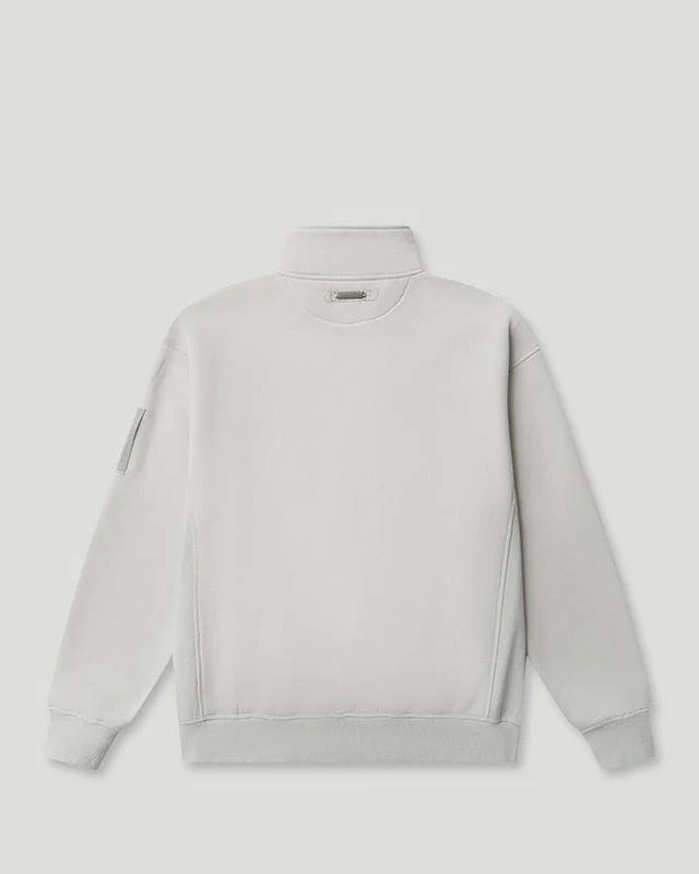 Generals Oversized Qtr Zip Nimbus Cloud - Image 4