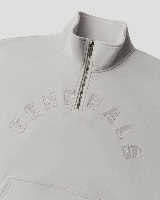 Generals Oversized Qtr Zip Nimbus Cloud - Image 5