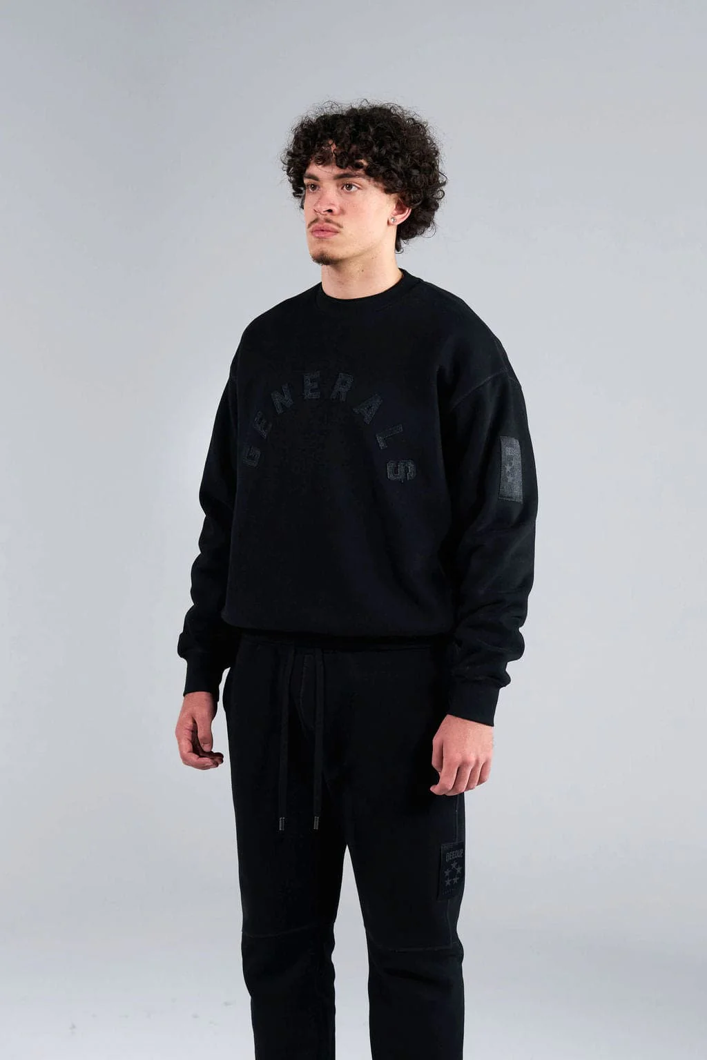 Generals Oversized Crewneck Jet Black - Image 3