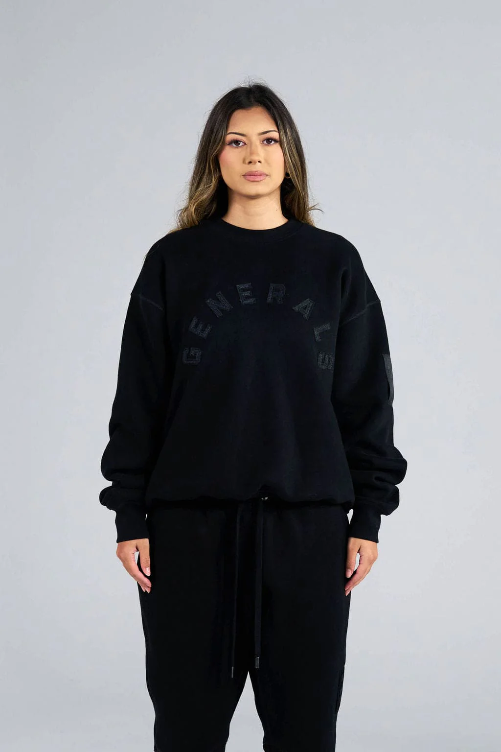 Generals Oversized Crewneck Jet Black - Image 4