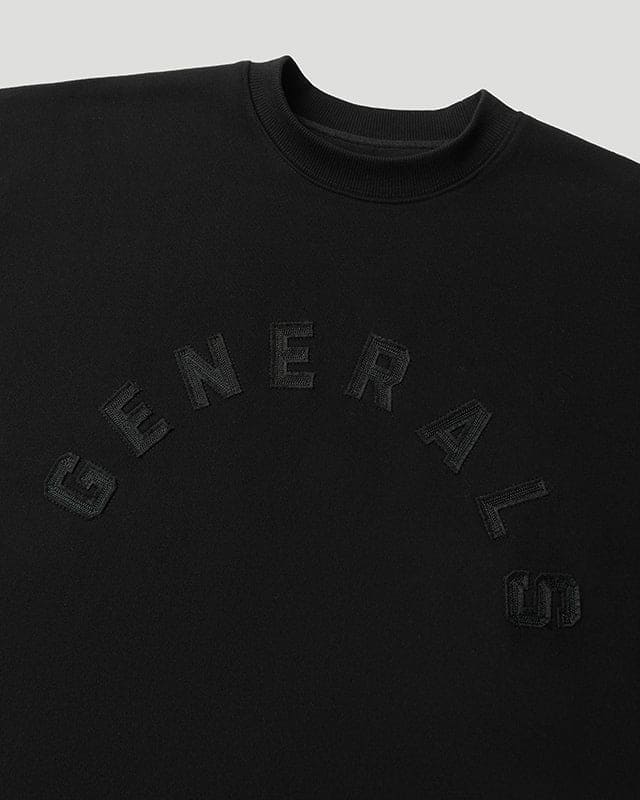 Generals Oversized Crewneck Jet Black - Image 7