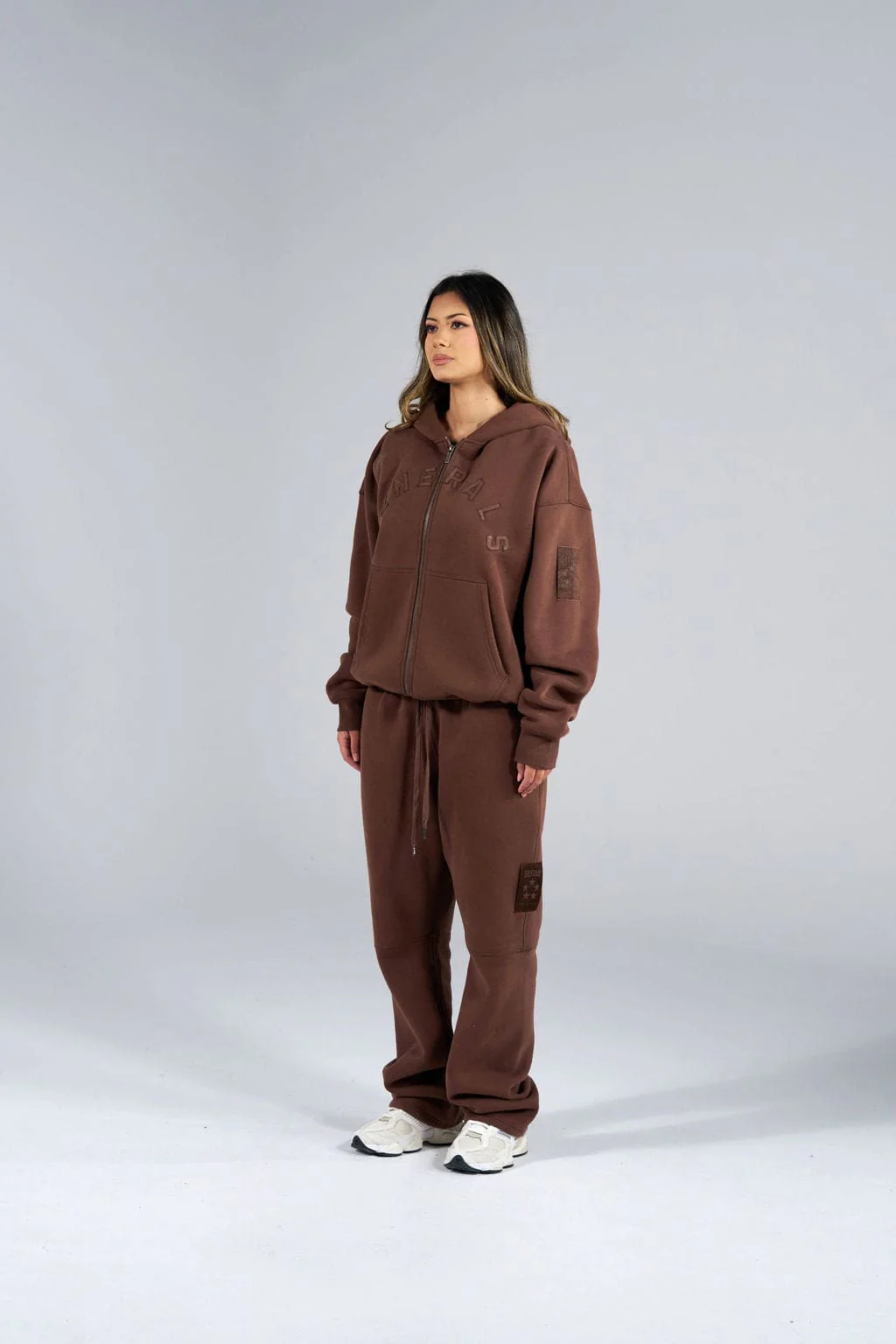 Generals Oversized Zip Hoodie Chestnut - Image 3