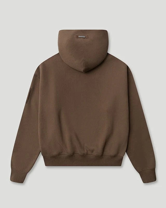 Generals Oversized Zip Hoodie Chestnut - Image 4