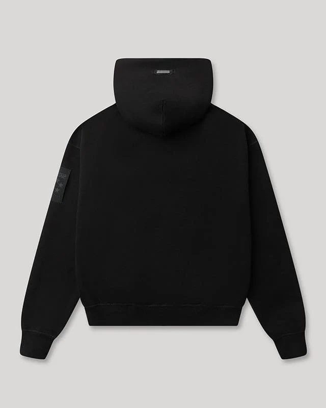Generals Oversized Zip Hoodie Jet Black - Image 4