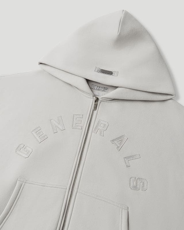 Generals Oversized Zip Hoodie Nimbus Cloud - Image 5