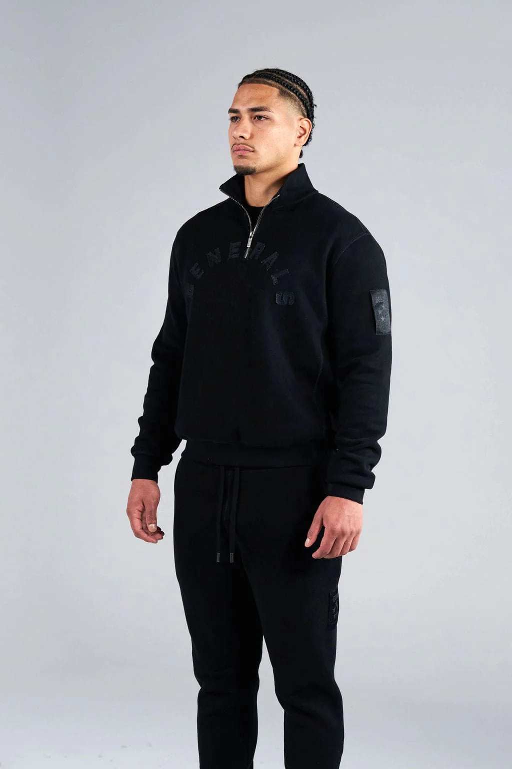 Generals Classic Qtr Zip Jet Black - Image 2