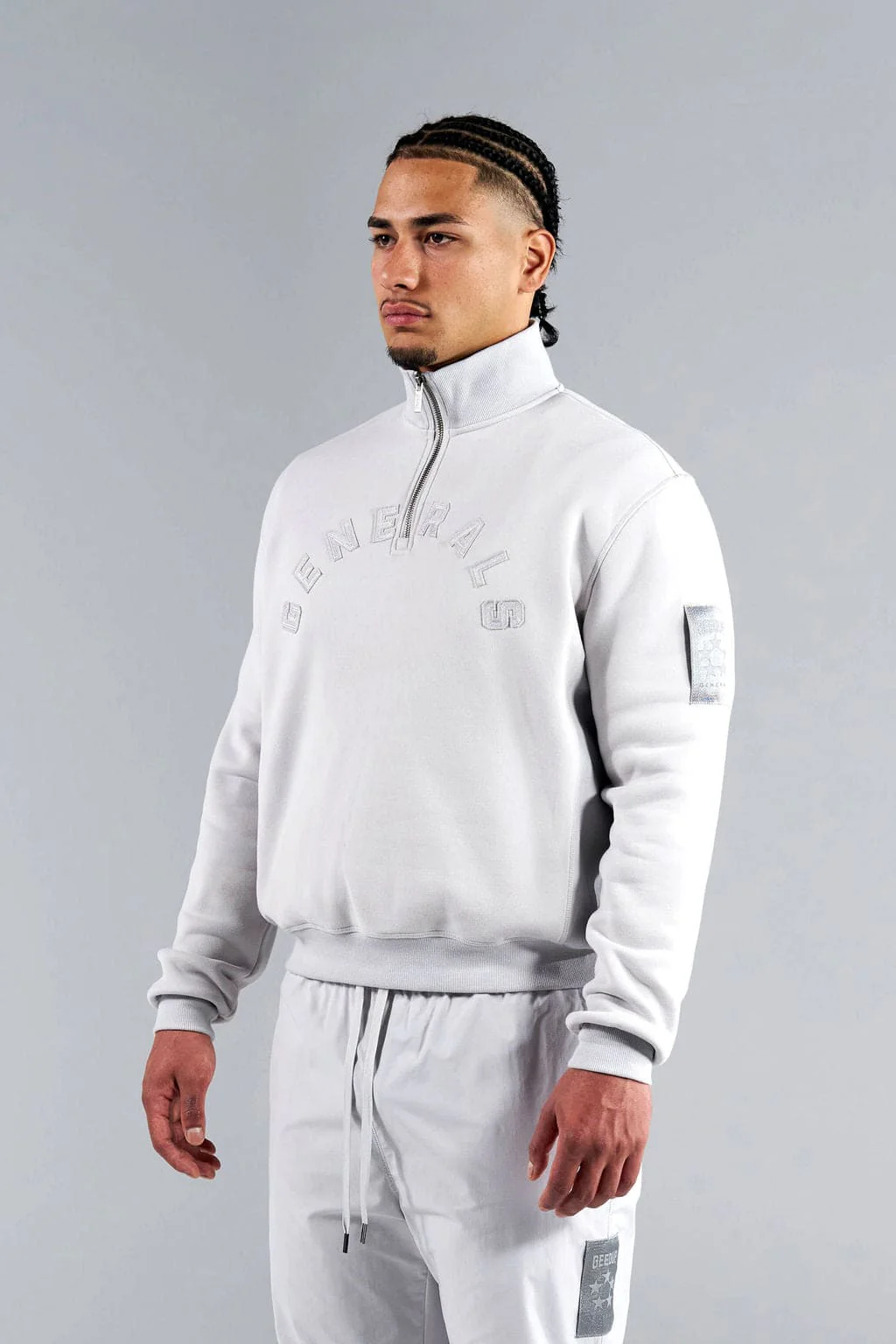 Generals Classic Qtr Zip Nimbus Cloud - Image 2