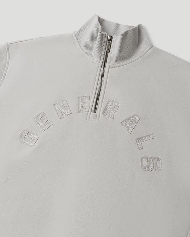 Generals Classic Qtr Zip Nimbus Cloud - Image 5