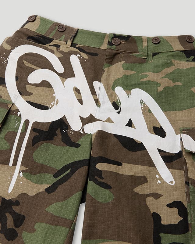 Handstyle Cargo Short Camo Green - Image 5