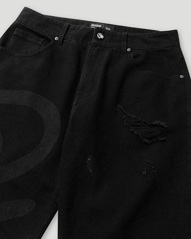 Handstyle Denim Pant Washed Black - Image 5