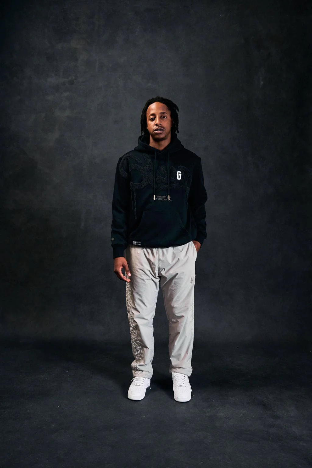 Handstyle/G Hoodie Black/Charcoal - Image 2