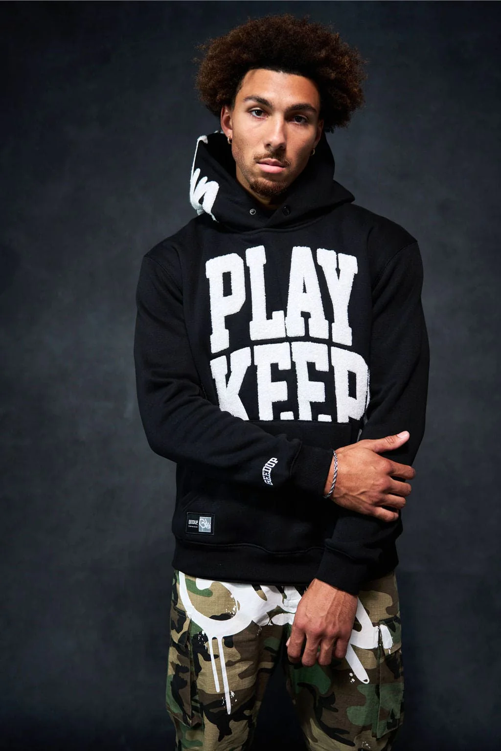 Play4Keeps Handstyle Hoodie Black/White - Image 2