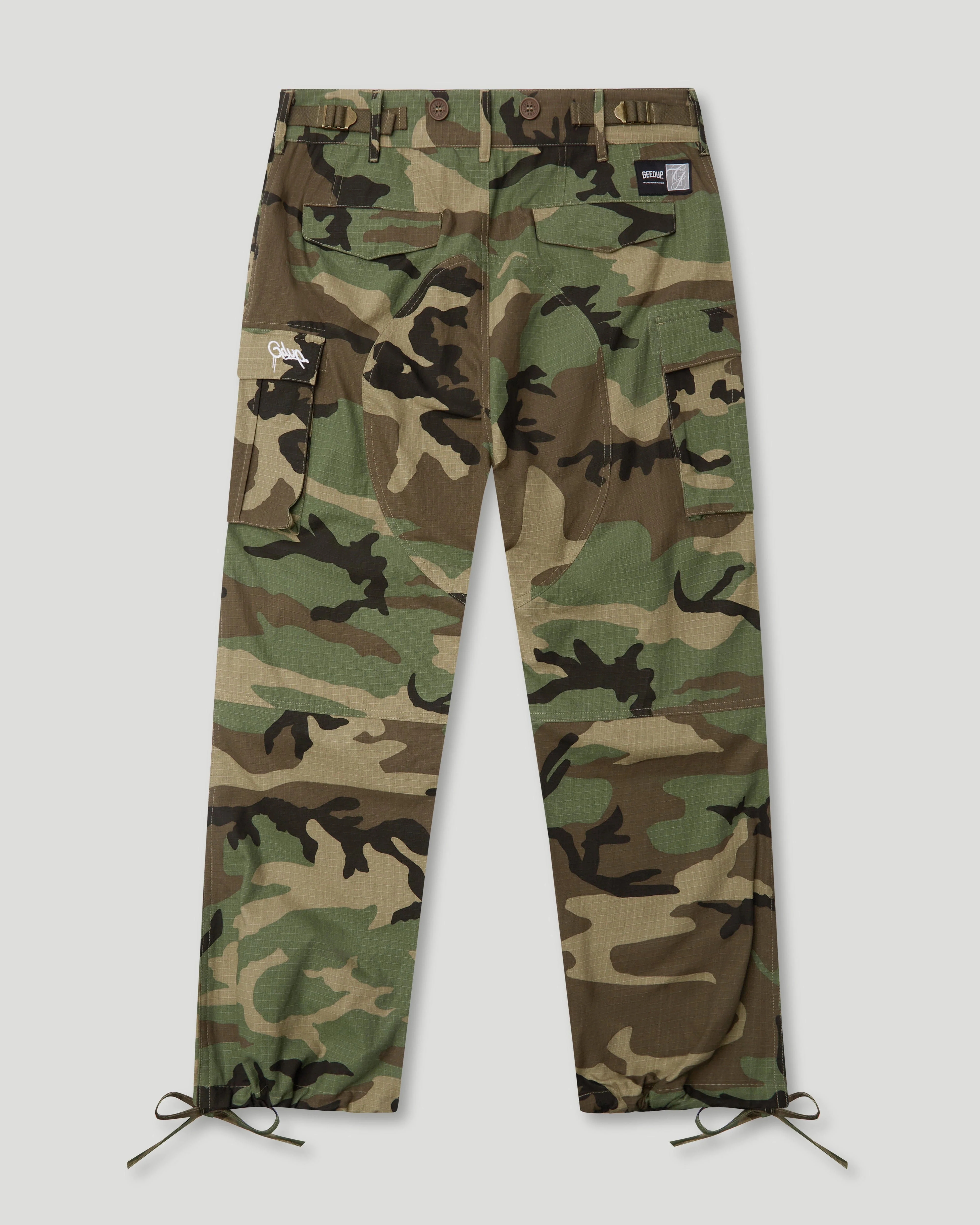 Handstyle R/S Cargo Pants Camo Green - Image 3