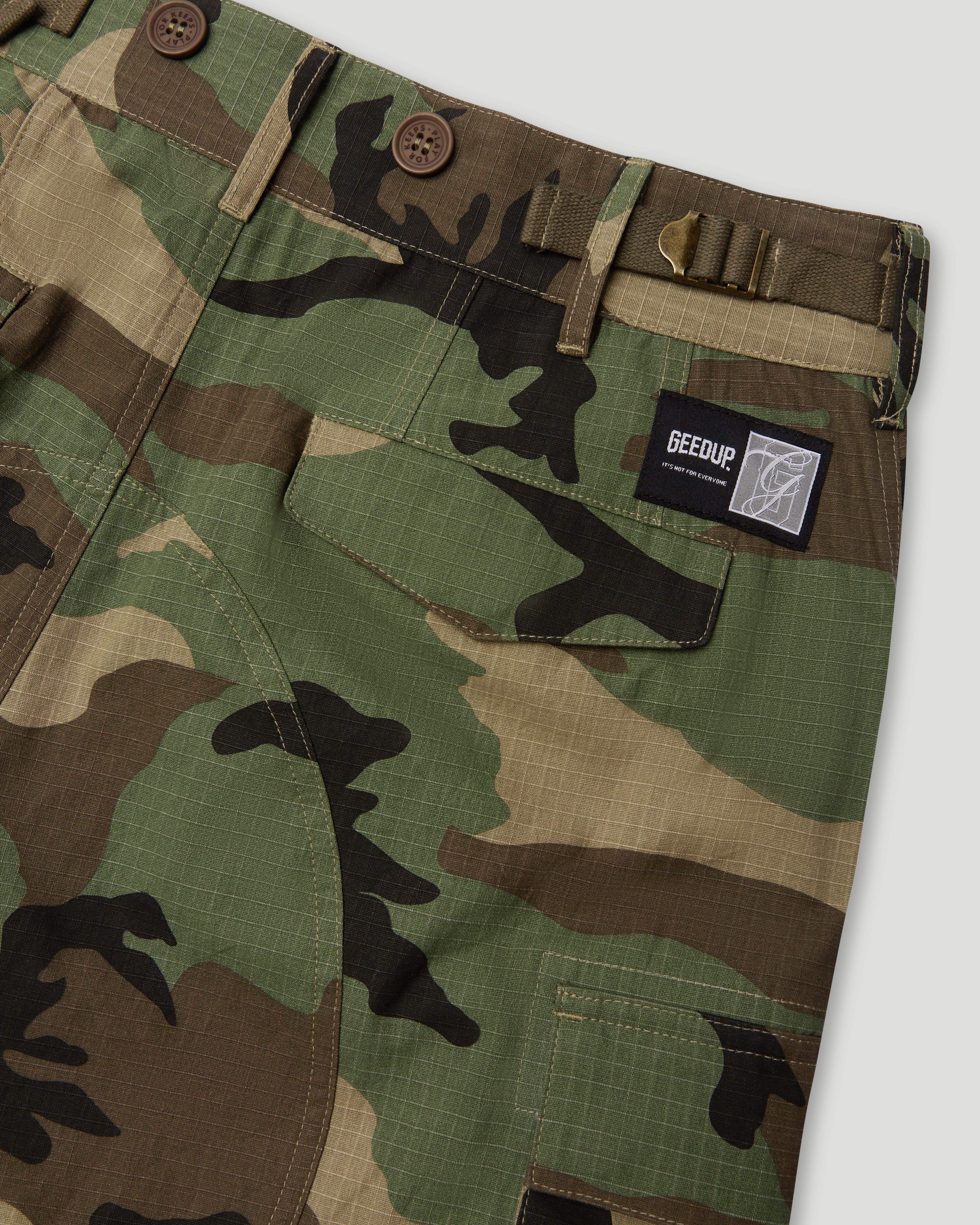 Handstyle R/S Cargo Pants Camo Green - Image 5