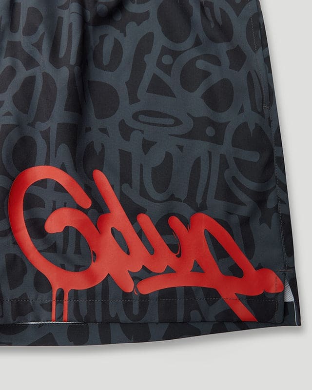 Handstyle Swim Short Black/Red - Image 6